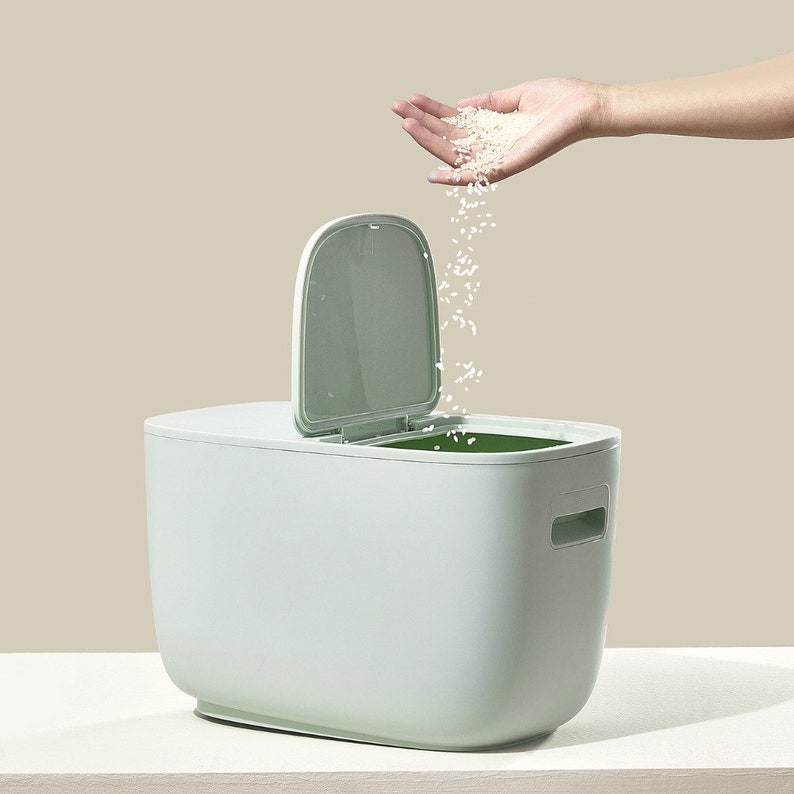 Kitchen Rice Storage Box Storage Basket With Lid Potato Etsy