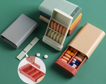 Portable Pill Box • Pill Case • Pill Organizer • Storage Box • Tablet Case