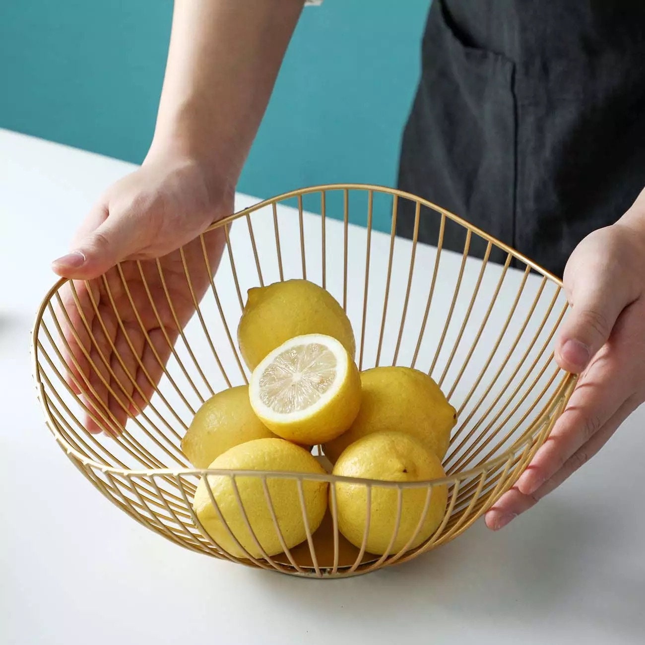 Fruit Bowl Food Storage Food Gift Basket Kitchen Storage | Etsy