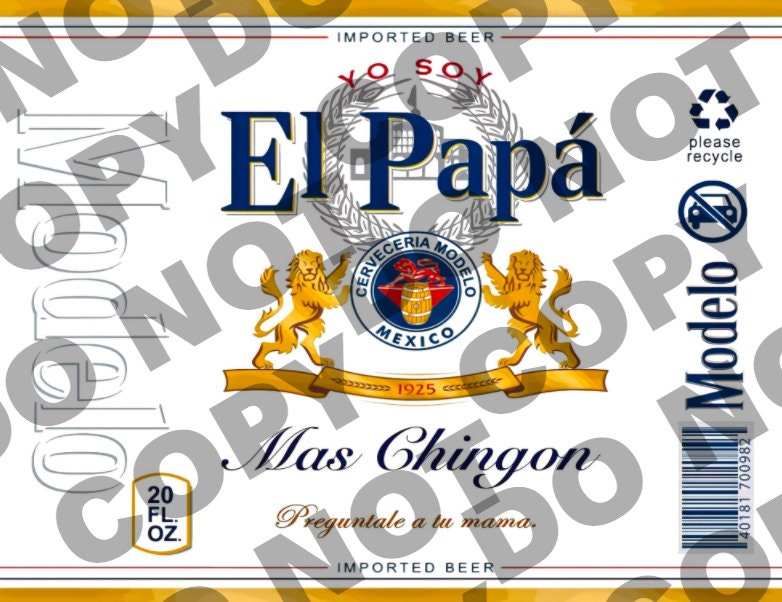 El Papa mas chingon cerveza / modelo png, jpeg