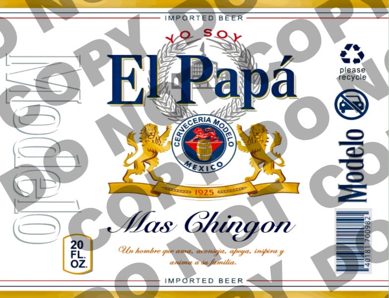 El Papa mas chingon / modelo png, jpeg cerveza