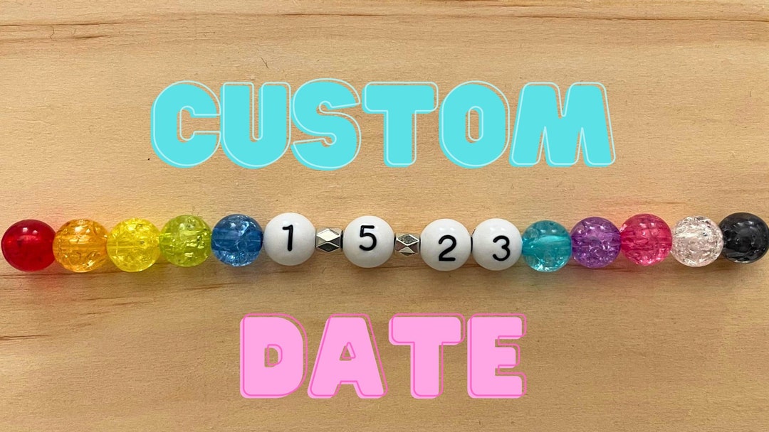 Custom Date Friendship Bracelets Party Favor Wedding Etsy