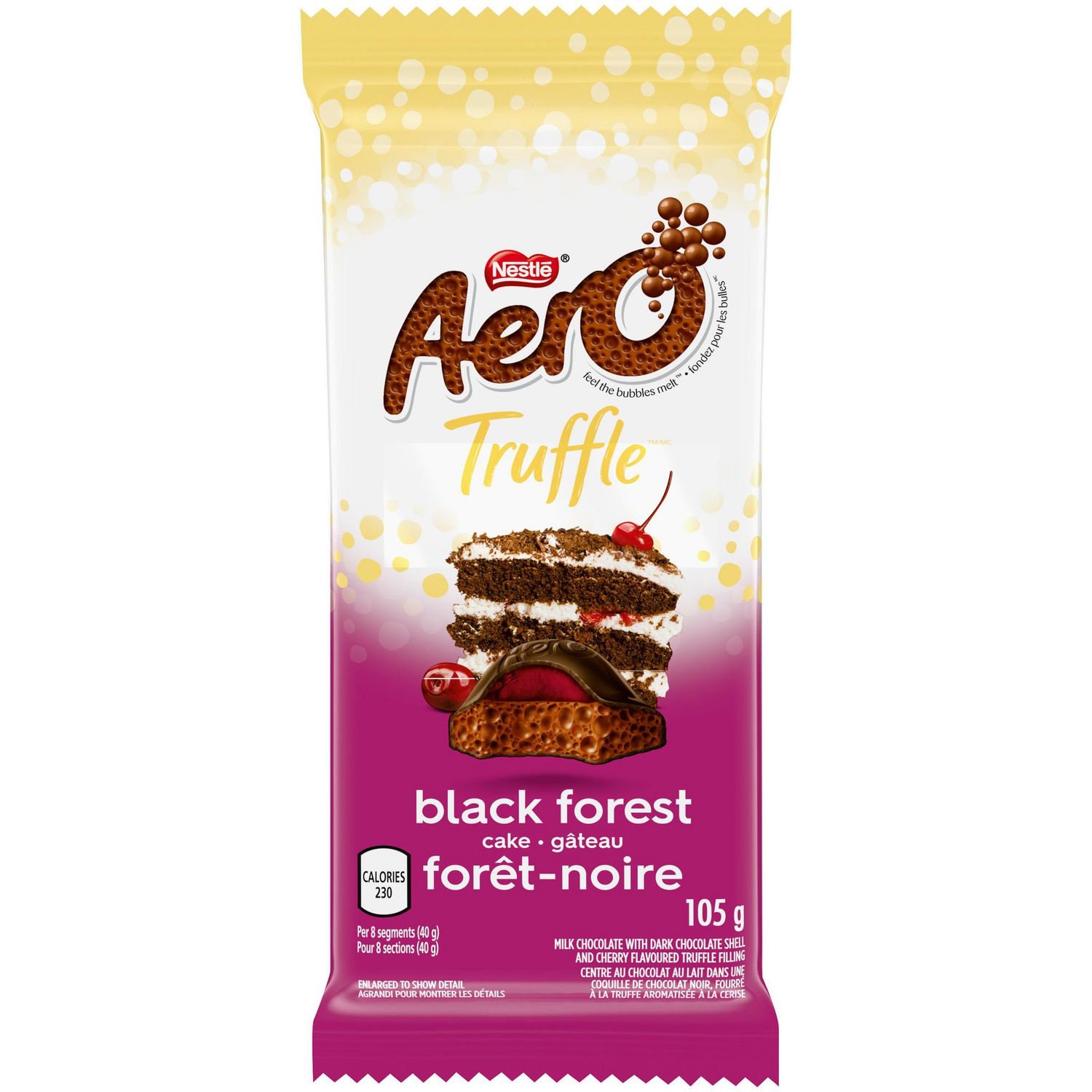 NESTLÉ AERO TRUFFLE Black Forest Cake Dark Chocolate Bar Etsy Ireland