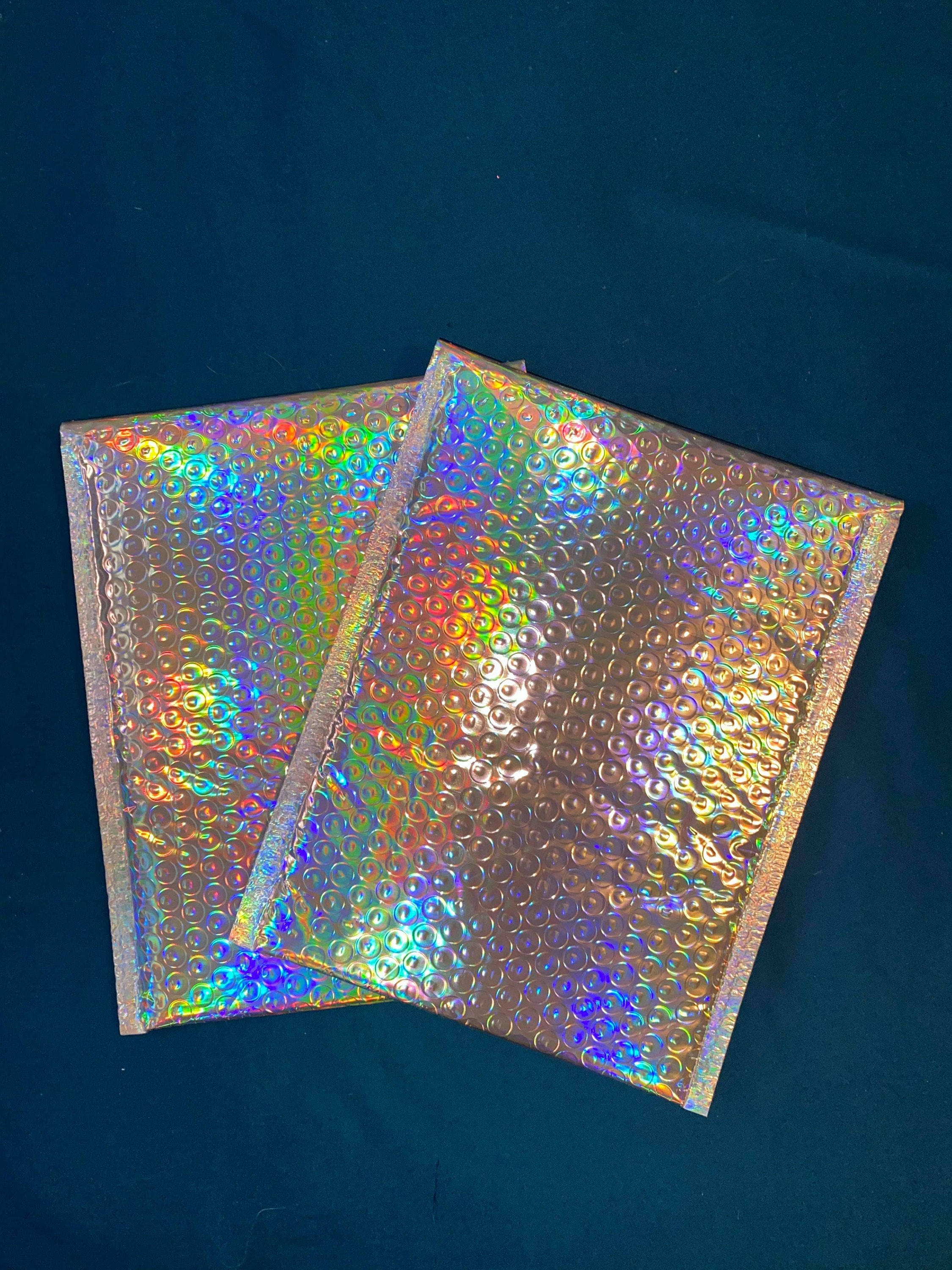 60ct HOLOGRAPHIC BUBBLE MAILERS 6.5 X 9 Etsy
