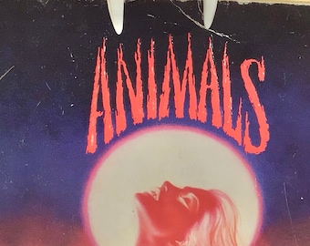Vintage 1993 Paperback Book Animals by John Skipp Craig Spector Horror Thriller Fiction