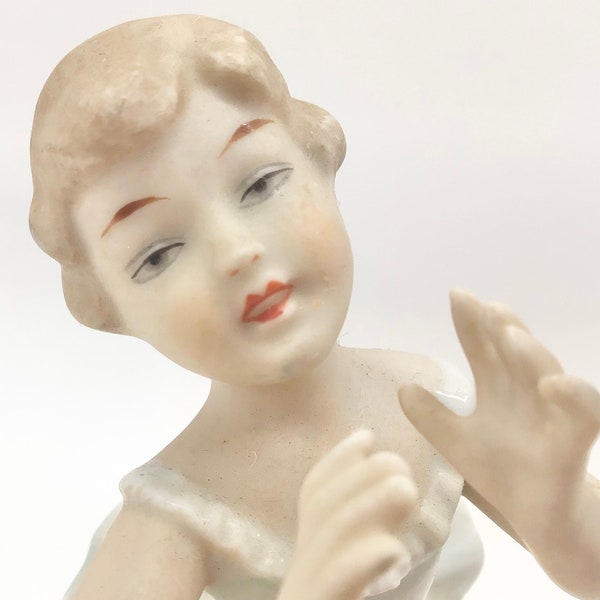 Vintage 1960s Ballerina Porcelain Figurine Wallendorf 1764 Germany Shabby Romantic Home Decor