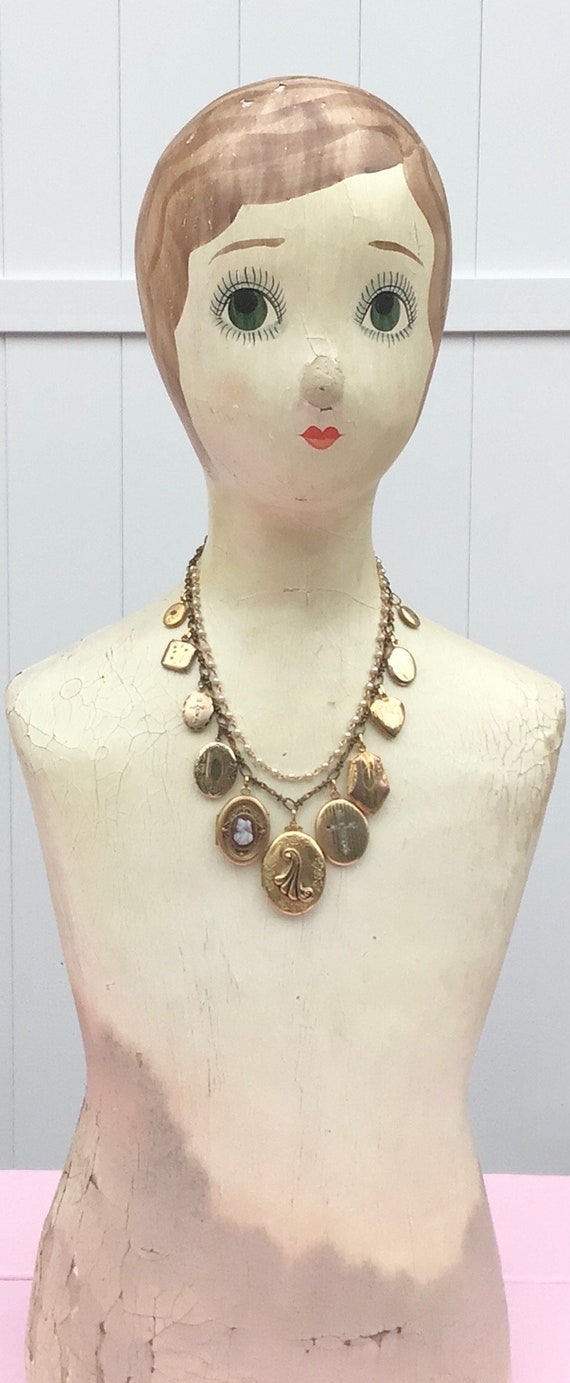 Antique Vintage Lockets Religious Pendant Memory Keep… Gem