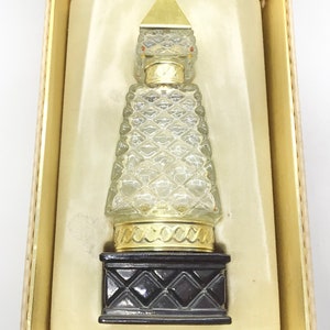 Vintage 1970s Avon Pyramid of Fragrances Stacking Set Charisma Glass Perfume Cream Bottles Collectible