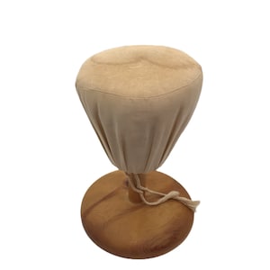 Small Vintage Cork Hat Stand Mannequin Head Form Display Shabby