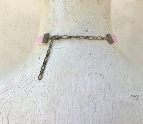 Vintage Pink Velvet Victorian Choker Necklace Ass… - image 7