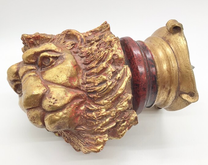 Large French Antique Reproduction Gothic Lion Architectural Etsy