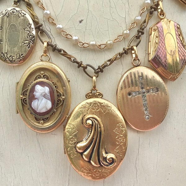 Antique Lockets Etsy