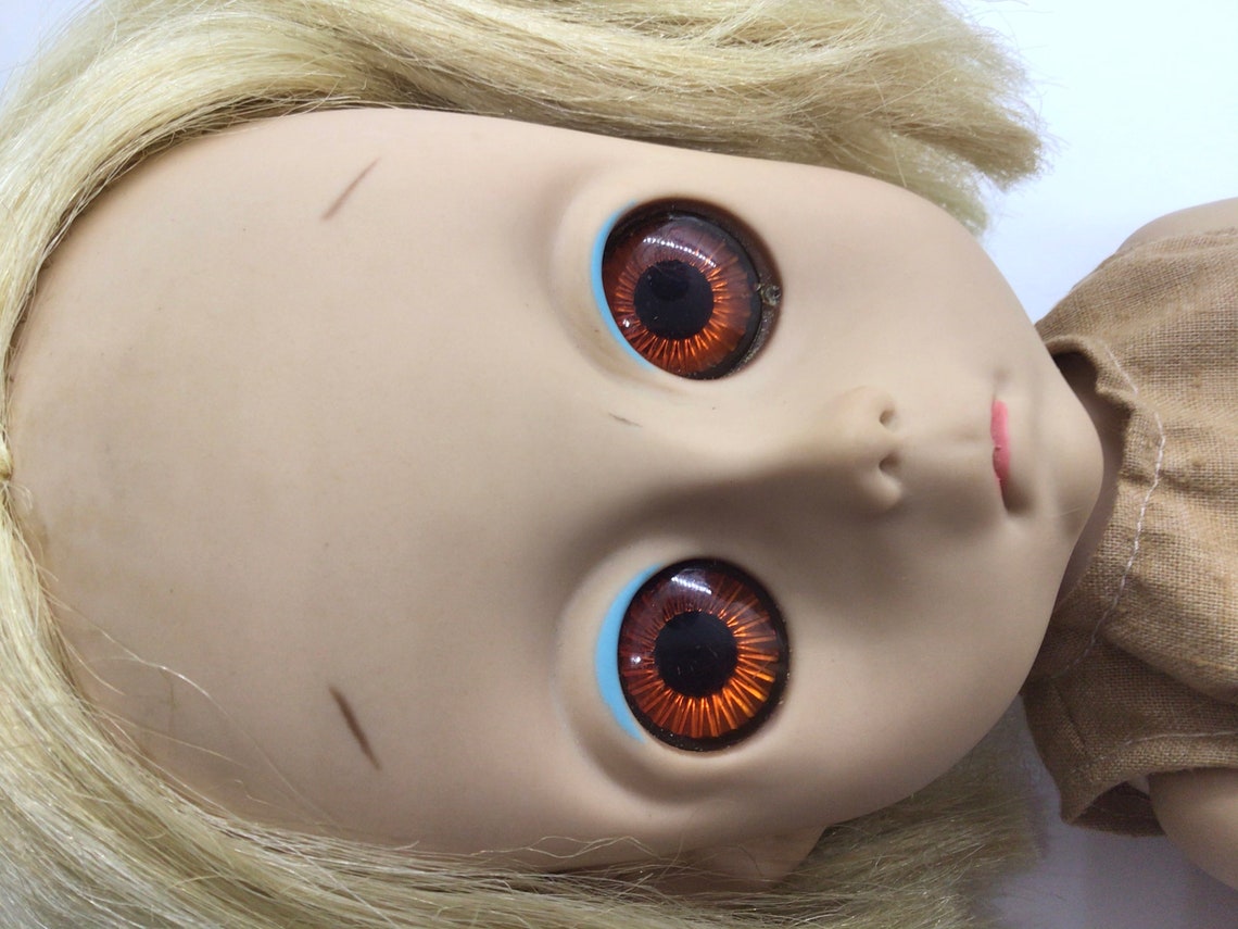 Vintage 1965 Little Miss No Name Doll Hasbro Big Eye Waif Toy Etsy