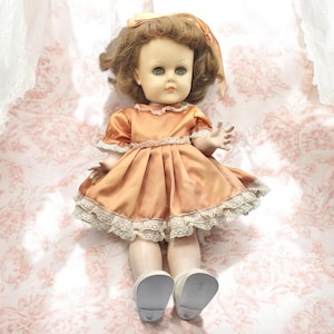 Vintage 1950s Fairyland Toy Rubber Plastic Doll 19 Inches