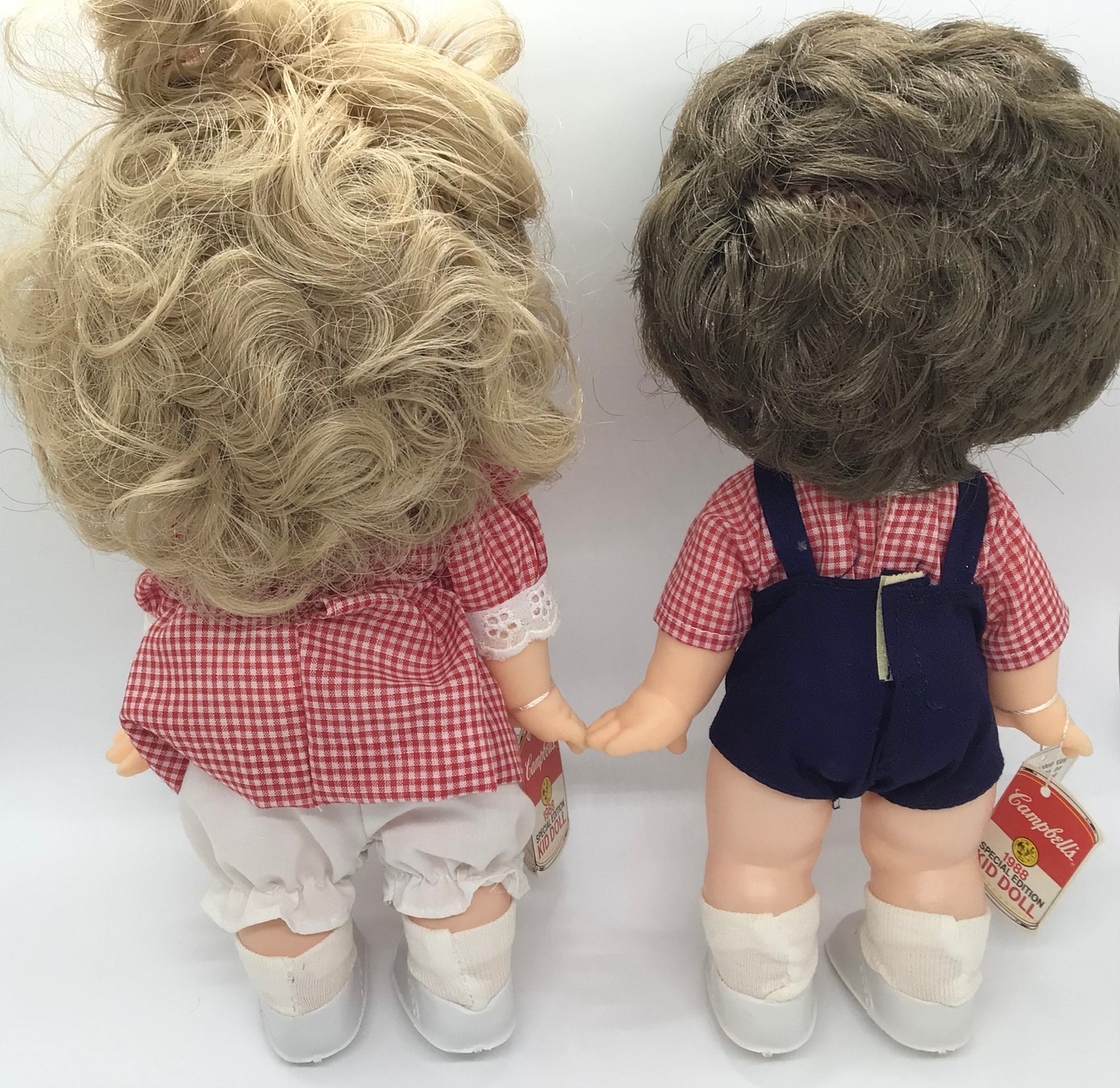 ビンテージ 1988 キャンベルドールセットCampbell Doll Set Vintage Campbell's Soup 1988 Special Edition Boy and Girl