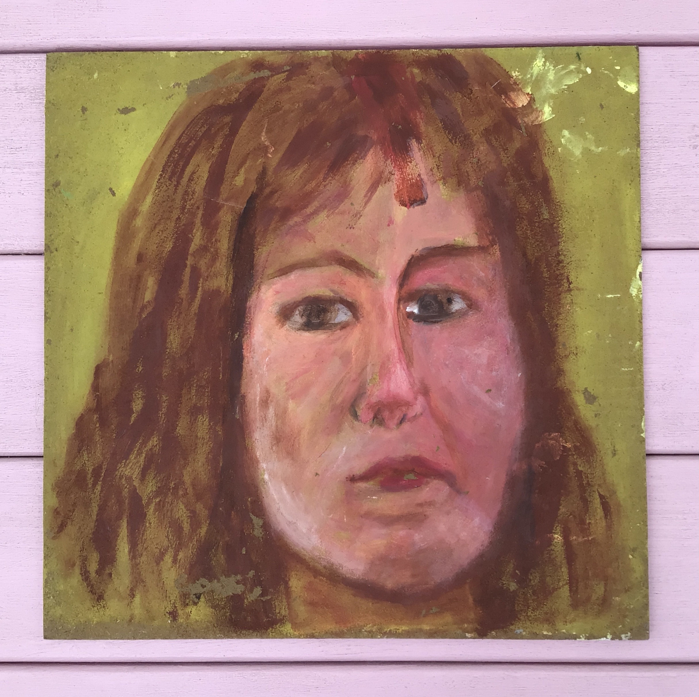 Double-sided Vintage Lady Woman Oil Portrait Painting Original Art - Etsy
