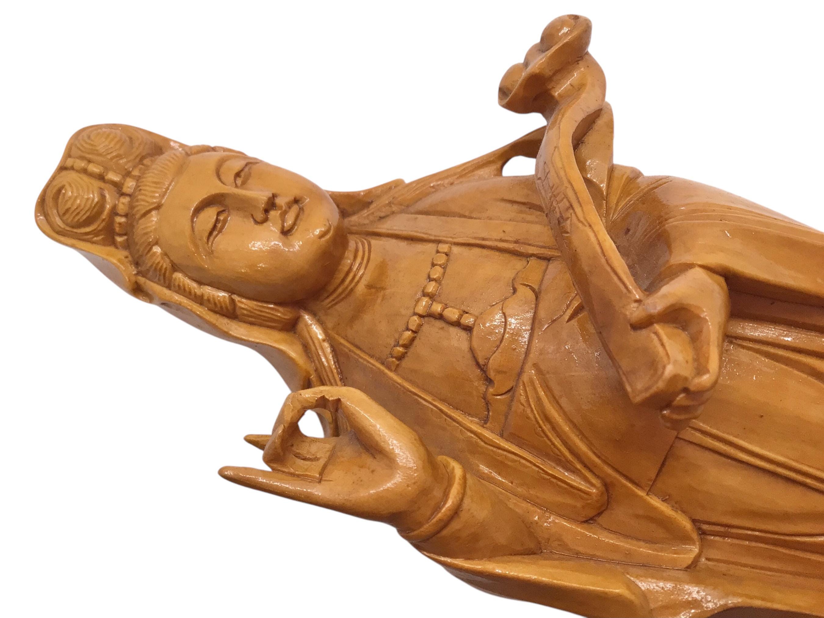 観音菩薩像 中国彫像 11 1/8インチ - Etsy 日本