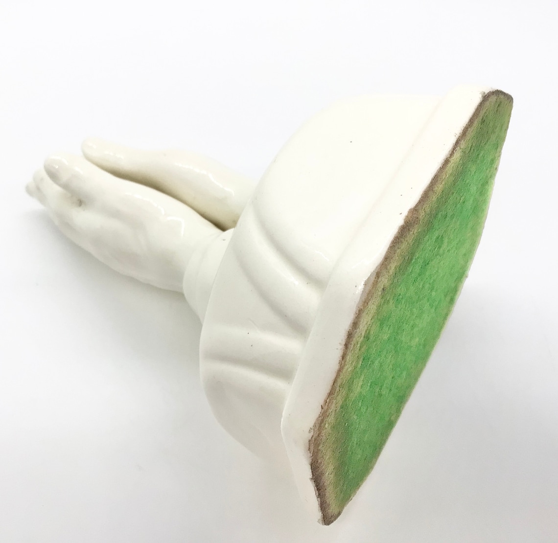 Vintage White Ceramic Praying Hands Catholic Christian Etsy