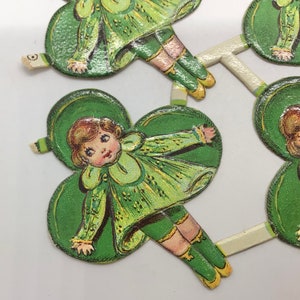 Vintage Big Eyed Green Flapper Girls Paper Doll Ephemera Scrapbooking ...
