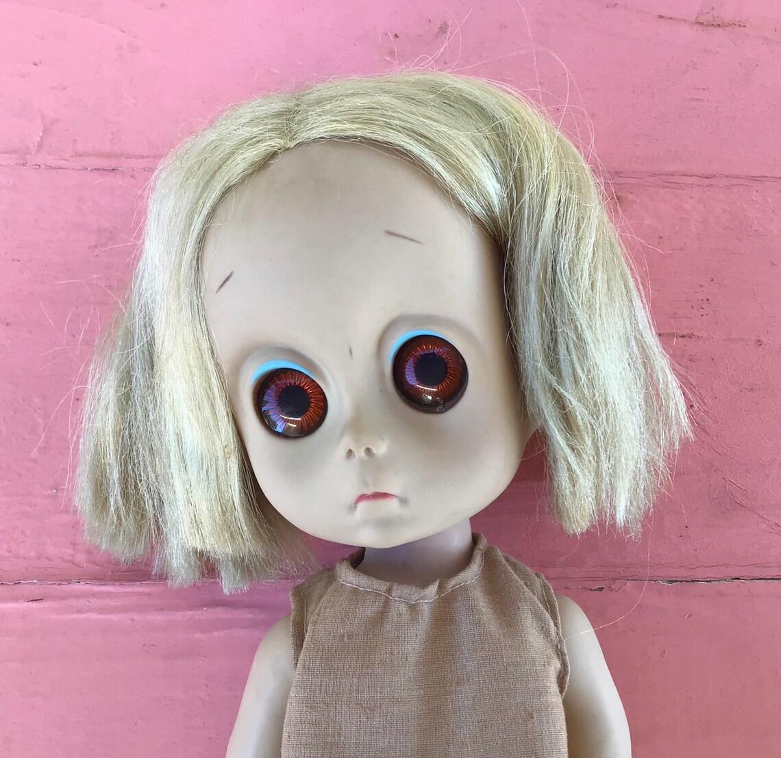 Vintage 1965 Little Miss No Name Doll Hasbro Big Eye Waif Toy Etsy