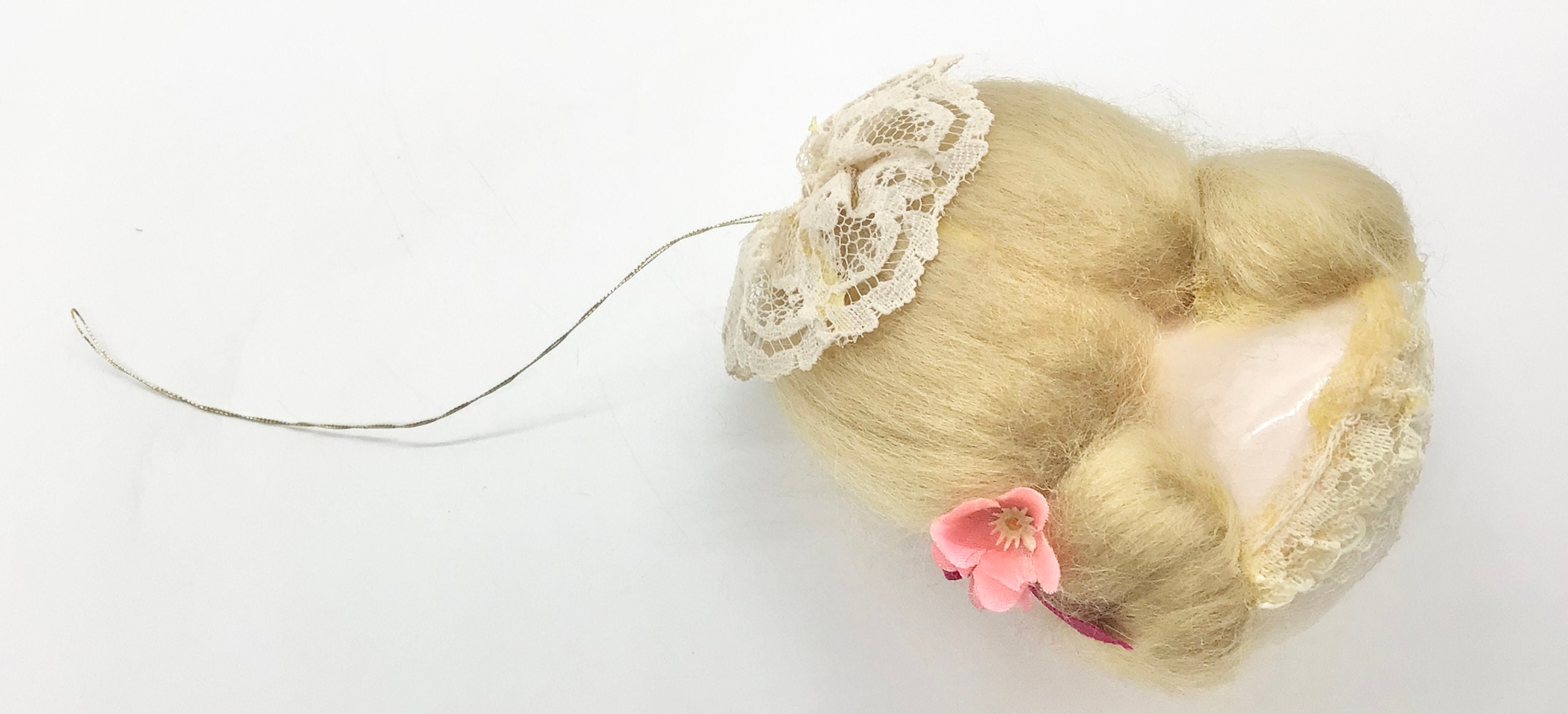 Vintage Victorian Ceramic Doll Head Ornament Shabby Pretty Etsy