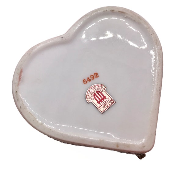 Shabby Vintage Heart Victorian Lady Trinket Box D… - image 5
