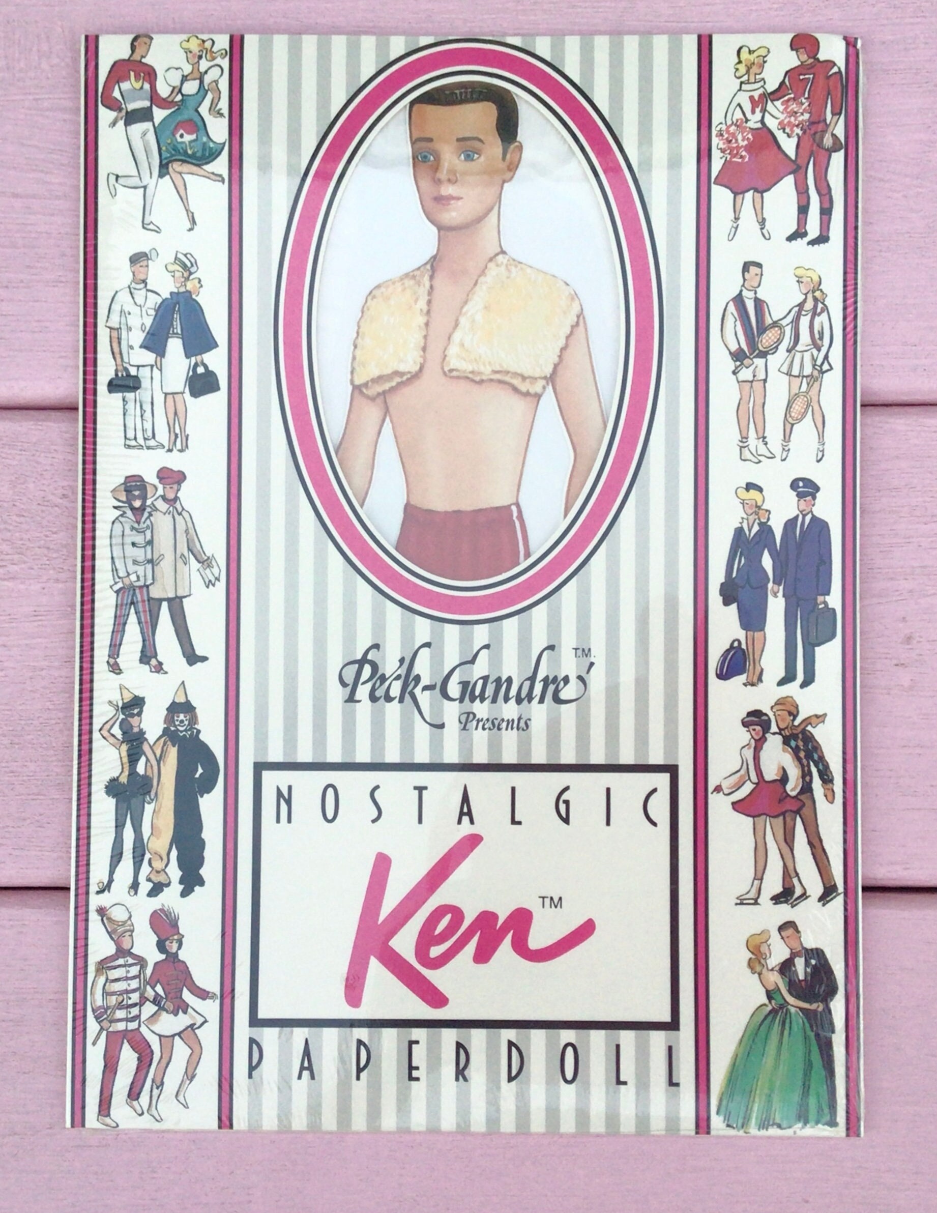 Vintage 1989 Sealed Nostalgic Ken Paperdoll Peck gandre Presents Barbie Collectible Etsy
