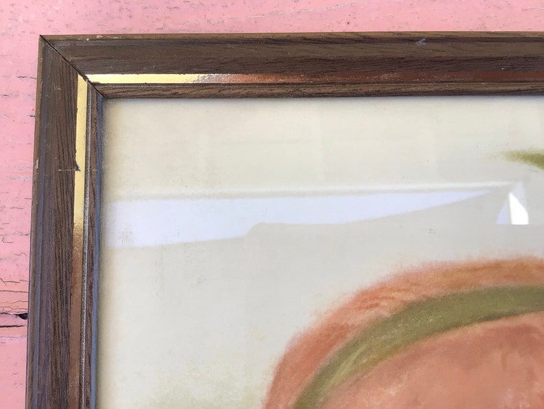 Vintage Framed 1960s Northern Tissue Girl With Glass Cute Etsy