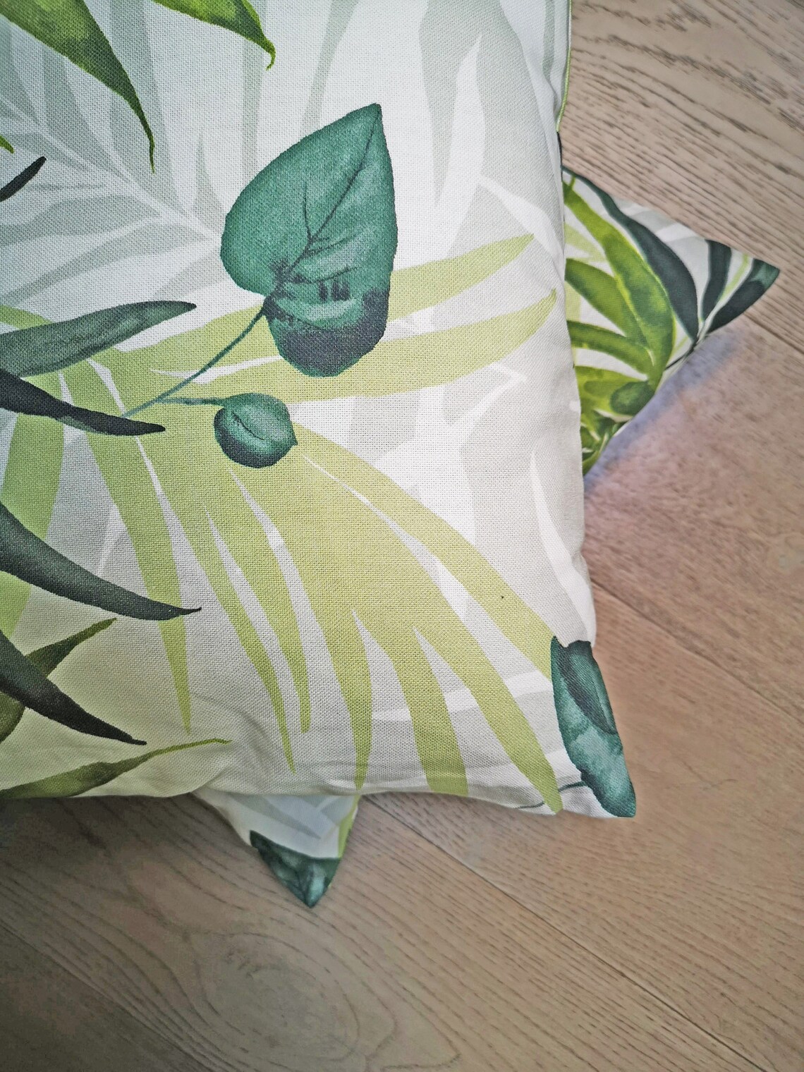 Palm Leaves Cushion Cover Indoor Cushion Cover Accent Etsy