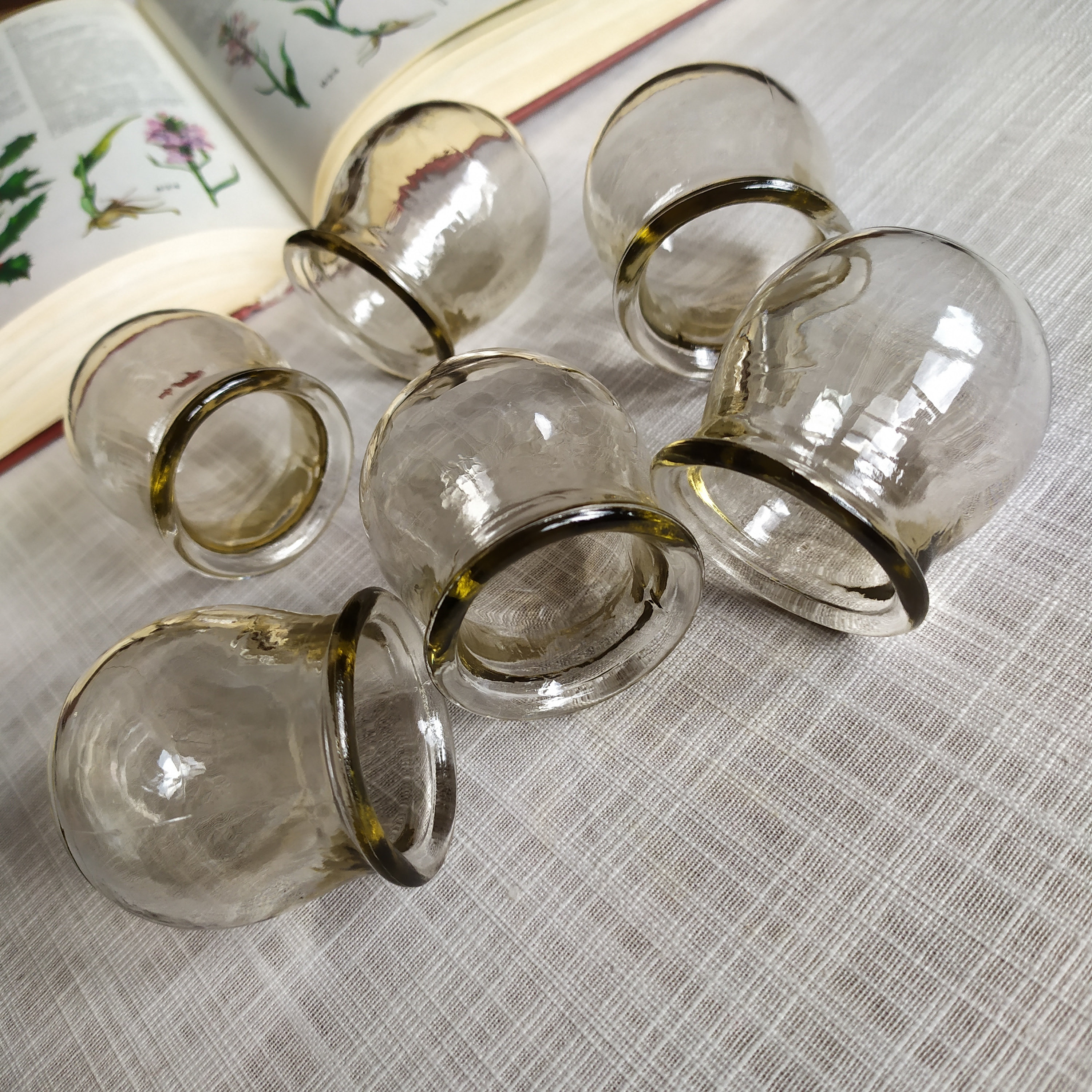 Medical Vacuum Jars Set of 6 Pieces Glass Jars for Vacuum Etsy