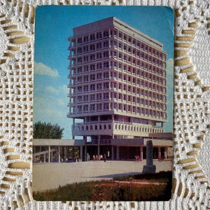 Vintage Foto-Postkarte Taschkent Staatliche Universität, Benannt nach V. Teddyball, MINISTERIUM für Kommunikation der UdSSR, Moskau Goznak Druckerei, 1976