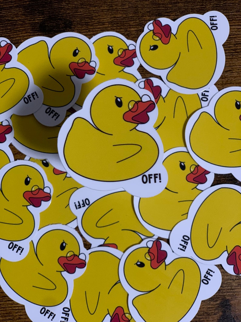 Duck OFF Sticker - Etsy