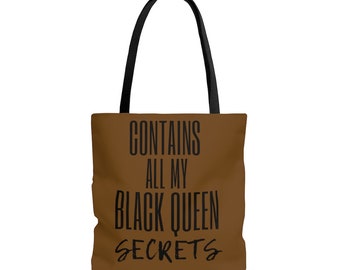 African American Tote Bag, Gift For Black Women, Black Queen Definition, Black Girl Magic Gift, Black Owned Shop , Black Queen Gifts