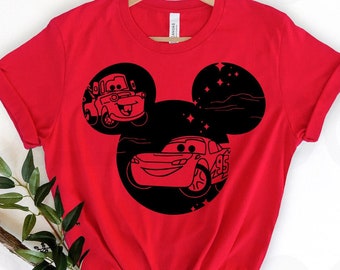 Cars Disney Vacation T-Shirt, Cars Shirt, Lightning McQueen Mickey Ears, Mickey Ears Cars Vacation Tee, Disney Cars Group Shirts
