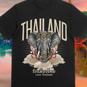Thai Elephant T-Shirt: Thailand Travel Souvenir Tee