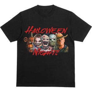 Halloween Horror Nights 2025 T-Shirt: Haunted House Icons, Spooky Tee