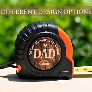 Dad Gifts, Personalized Tape Measure, Father&#39;s Day Gifts From Daughter Son, Custom Gifts For Dad, No One Measures Up To You Dad Tape Measure