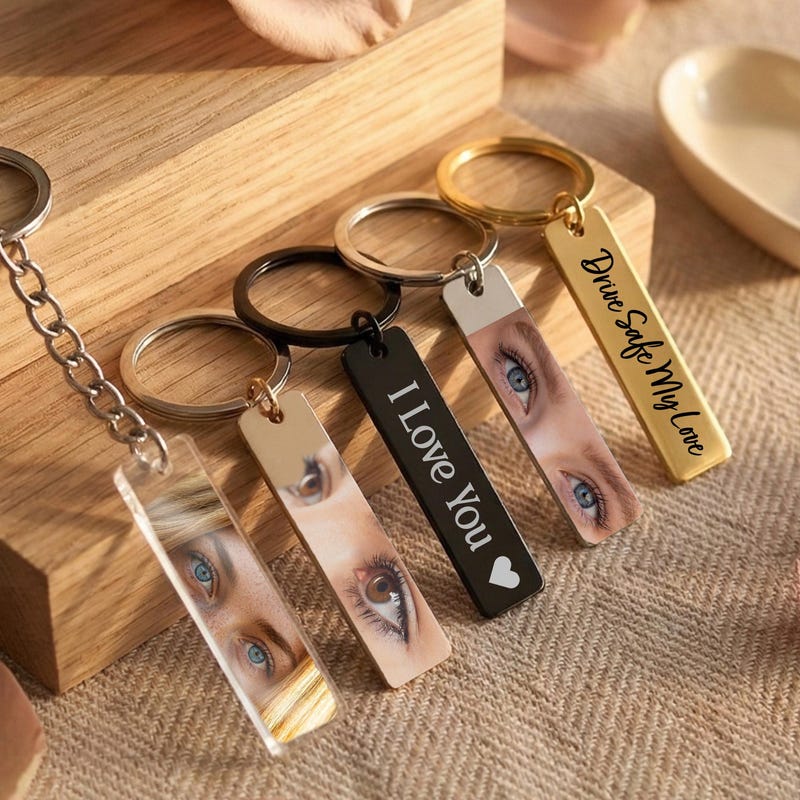 Custom Eye Photo Keychain