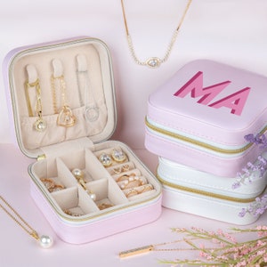 Birthday Gifts For Women Female Small Travel Jewelry Case - Temu