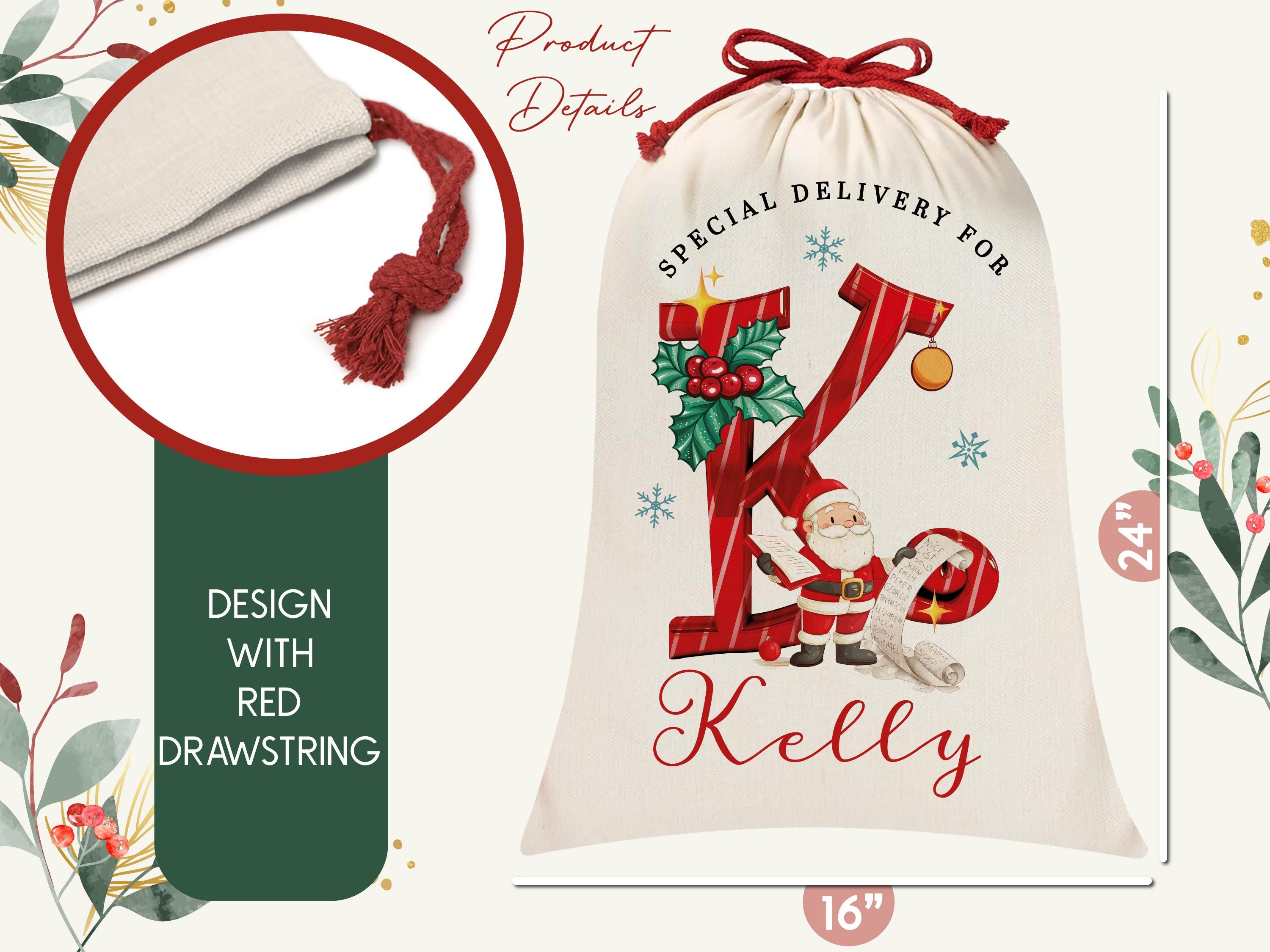 Christmas Santa Stocking, Custom Christmas Stocking, Special Delivery Kids Stocking for Christmas, Personalized Christmas Family Stocking