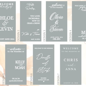 Welcome Wedding Sign, Vinyl Mirror Decal, Custom Wedding Decor, Welcome Engagement Party Mirror Decal for Wedding, Reception Welcome Sign image 3