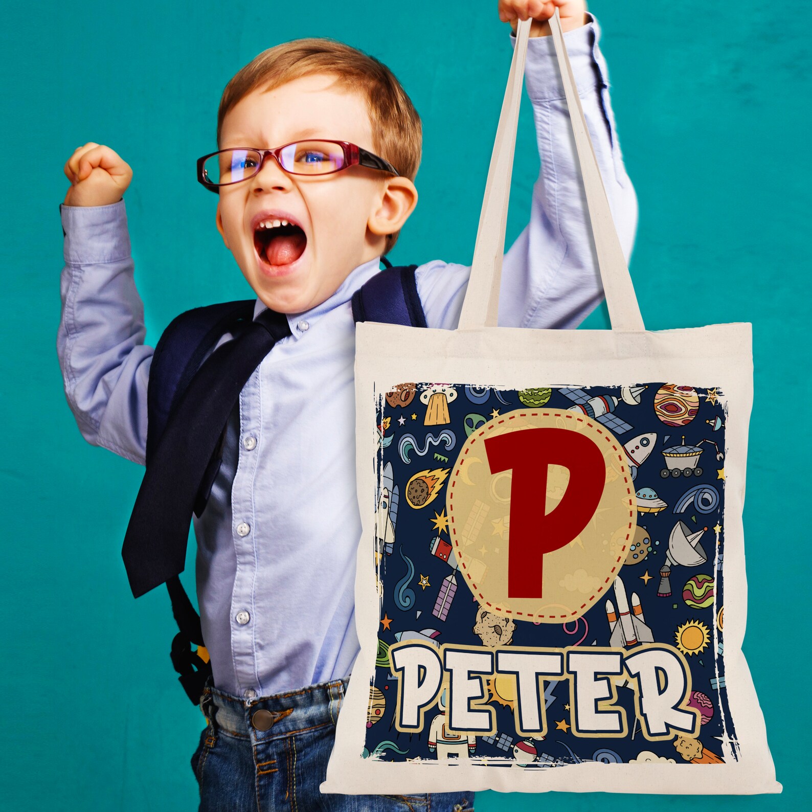 Personalized Kids Name Tote Bag Library Tote for Kids Children Etsy