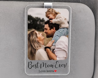 Drive Safe I Love You Mom, Personalized Mom Gifts from Daughter, Mother's Day Car Visor Clip, Drive Safe Gift, Custom Car Gifts for Her