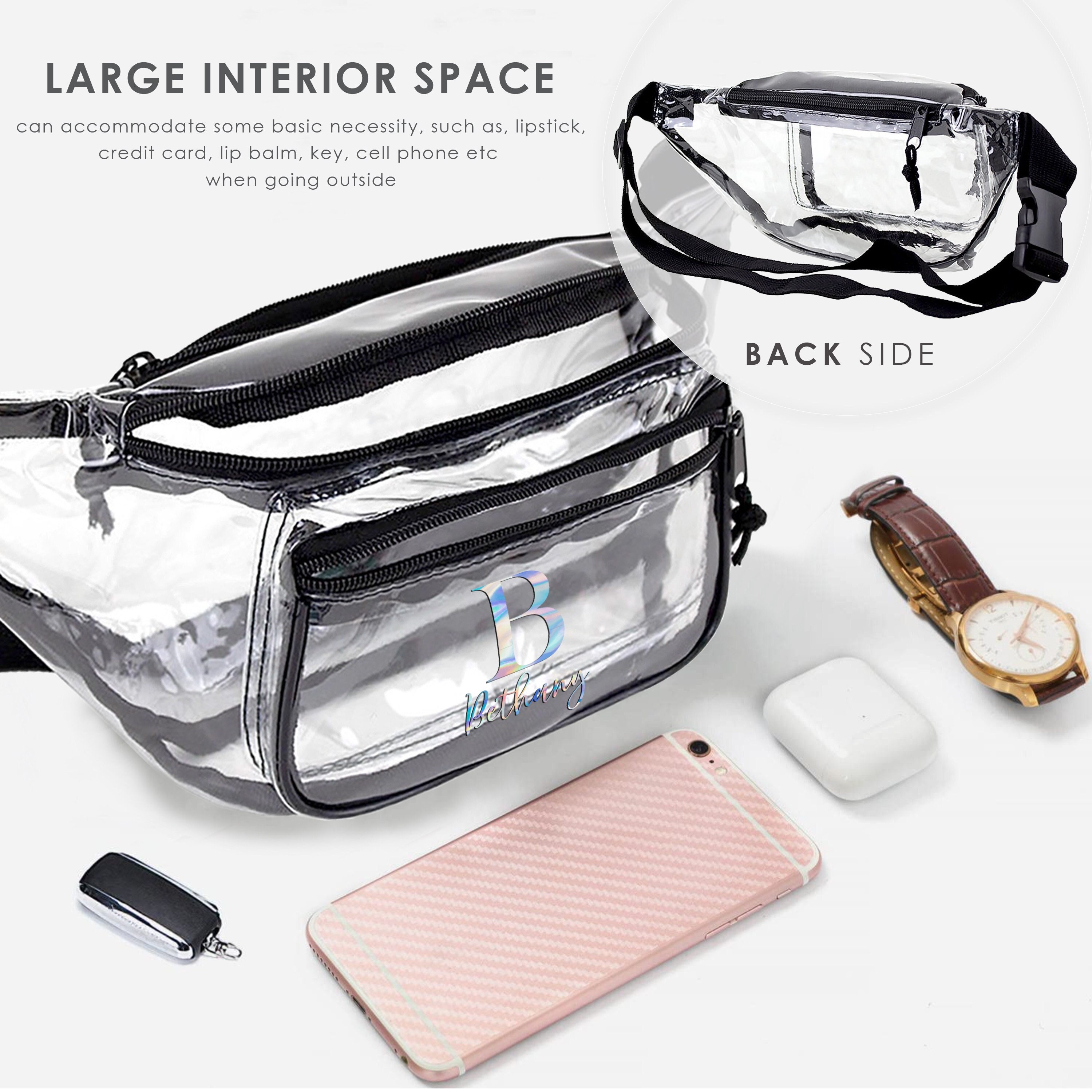 Easter Egg Clear Backpack Heavy Duty Transparent Backpack Animal Bunny  Clear Bags for Stadium Concert Approved See Through Backpack Waterproof  Clear