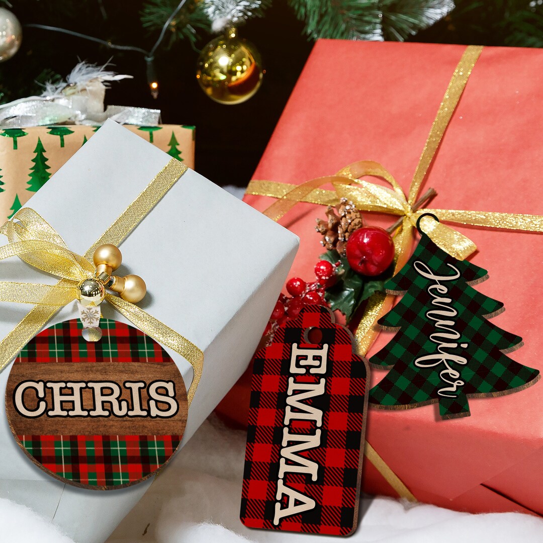 Christmas Stocking Name Tags, Personalized Stocking Tags, Custom
