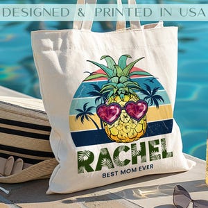 Beach Tote Bag for Girls, Custom Beach Bag, Bridesmaid Gift Bag, Bachelorette Gifts for Bridesmaid, Natural Canvas Tote Bag, Custom Tote Bag image 8