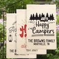 Personalized Camping Flag, Camp Name Sign, Custom Garden Flag, Camper Gift,  Custom Campsite Sign, RV Campsite Gift, Happy Campers Sign