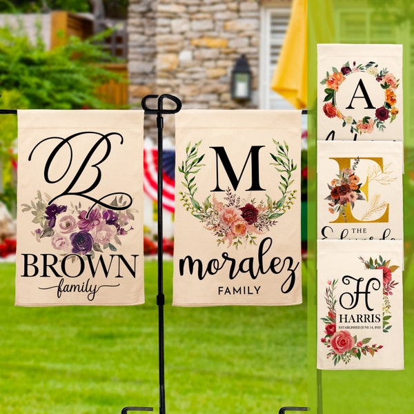 Personalized Garden Flag, Custom Garden Flag, Outdoor Yard Flags, Outdoor Decor, Wedding Gifts for Couple, New Home Gifts, First Home Gift