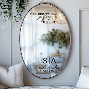 Welcome Wedding Sign, Vinyl Mirror Decal, Custom Wedding Decor, Welcome Engagement Party Mirror Decal for Wedding, Reception Welcome Sign image 11