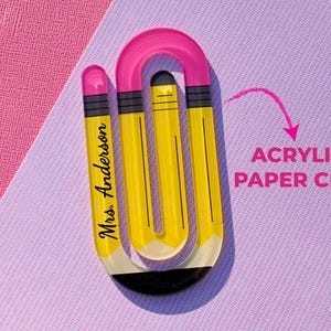 Personalized Teacher Whiteboard Eraser, Custom Teacher Appreciation Gifts, Chalkboard Eraser with Marker, Preschool Teacher Name gifts Only Paper Clip